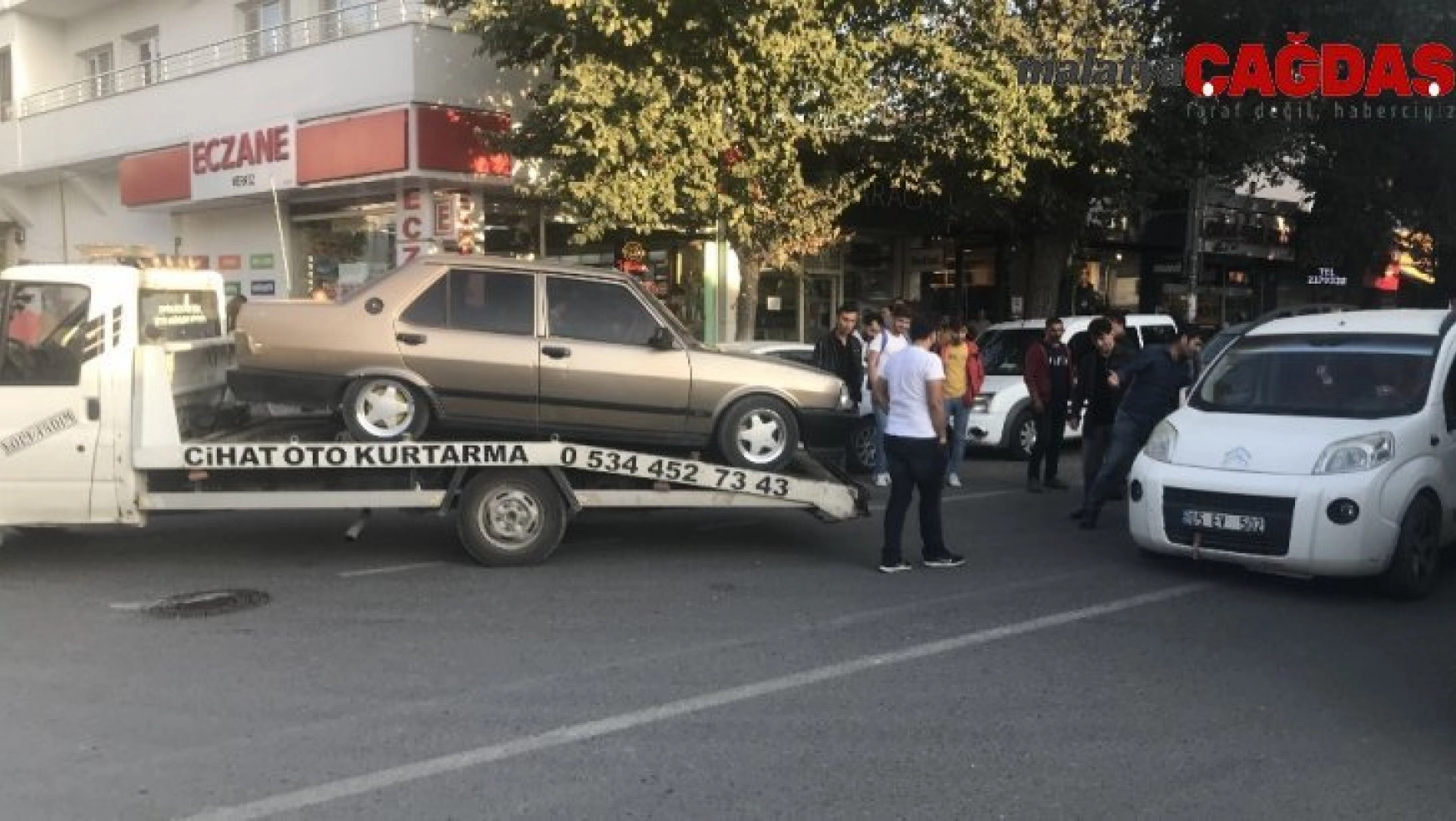 Iğdır'da maddi hasarlı trafik kazası
