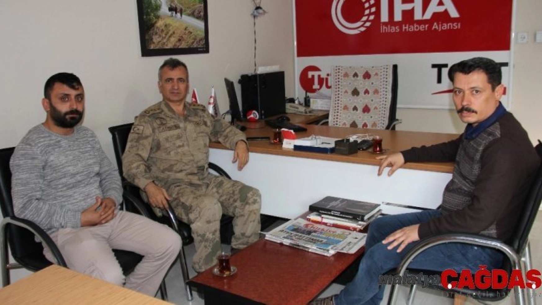 İl Jandarma Komutanı Atasoy'dan İHA'ya ziyaret