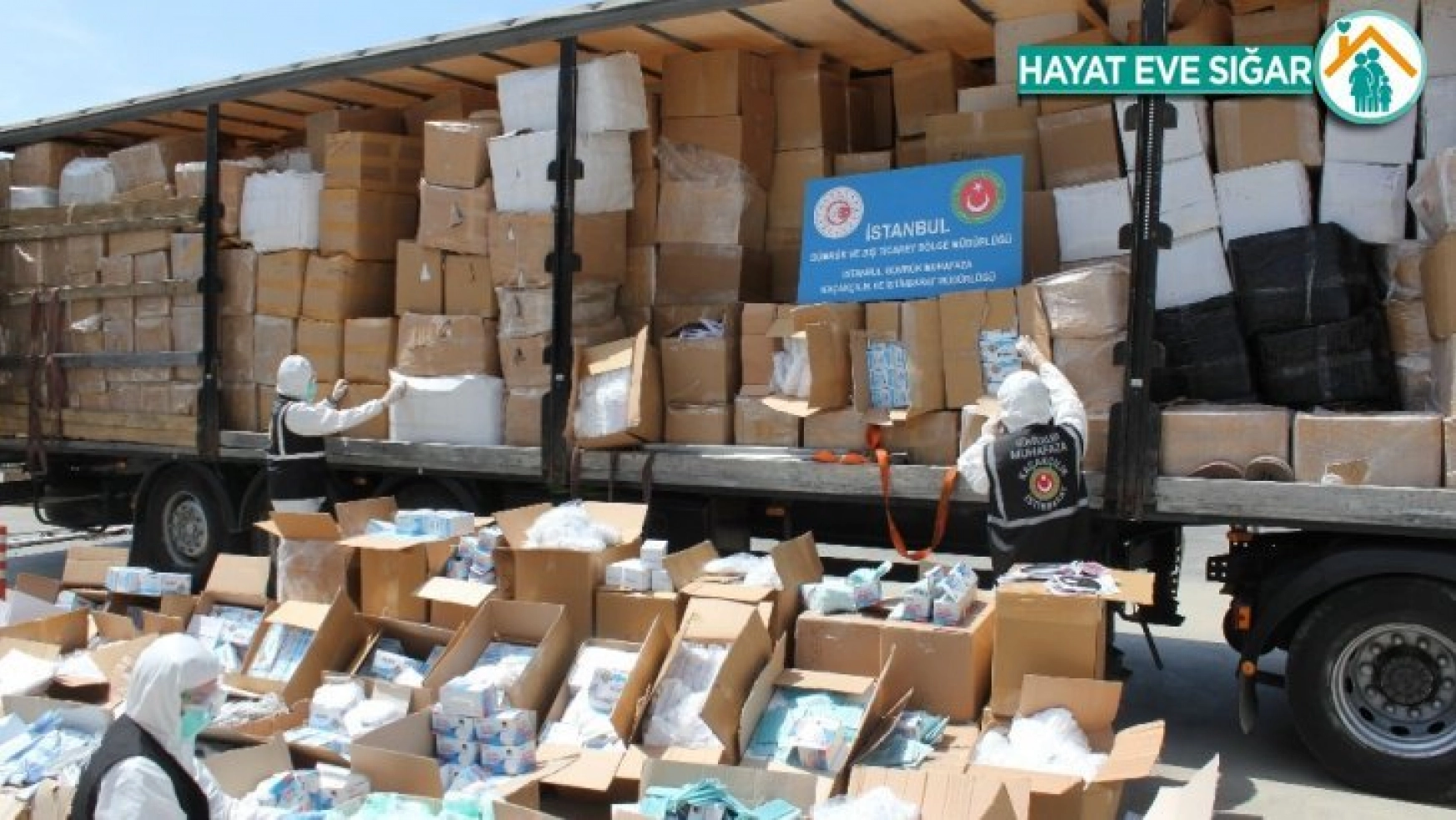 İstanbul'da çok sayıda tıbbi koruyucu malzeme ele geçirildi
