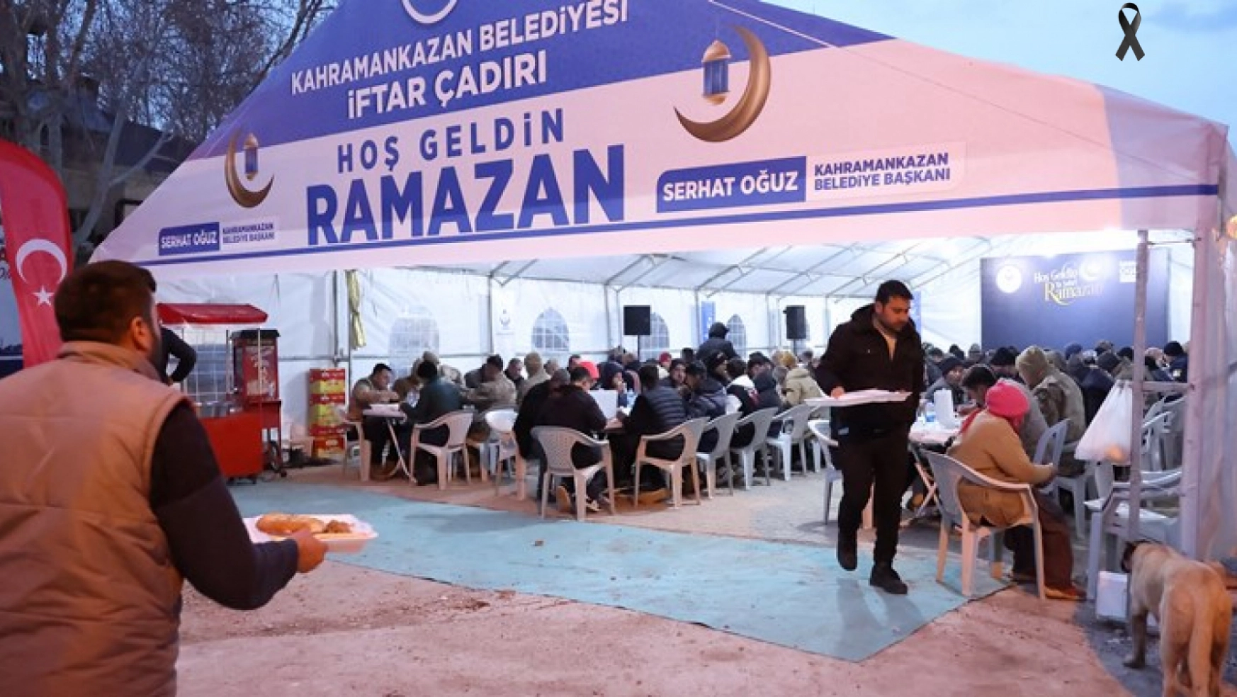 Kahramankazan Belediyesi Doğanşehir'de iftar çadırı kurdu