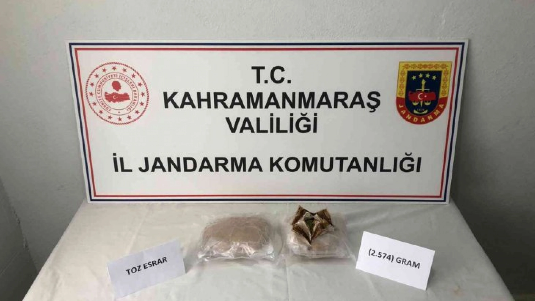Kahramanmaraş'ta uyuşturucu operasyonu: 1 gözaltı