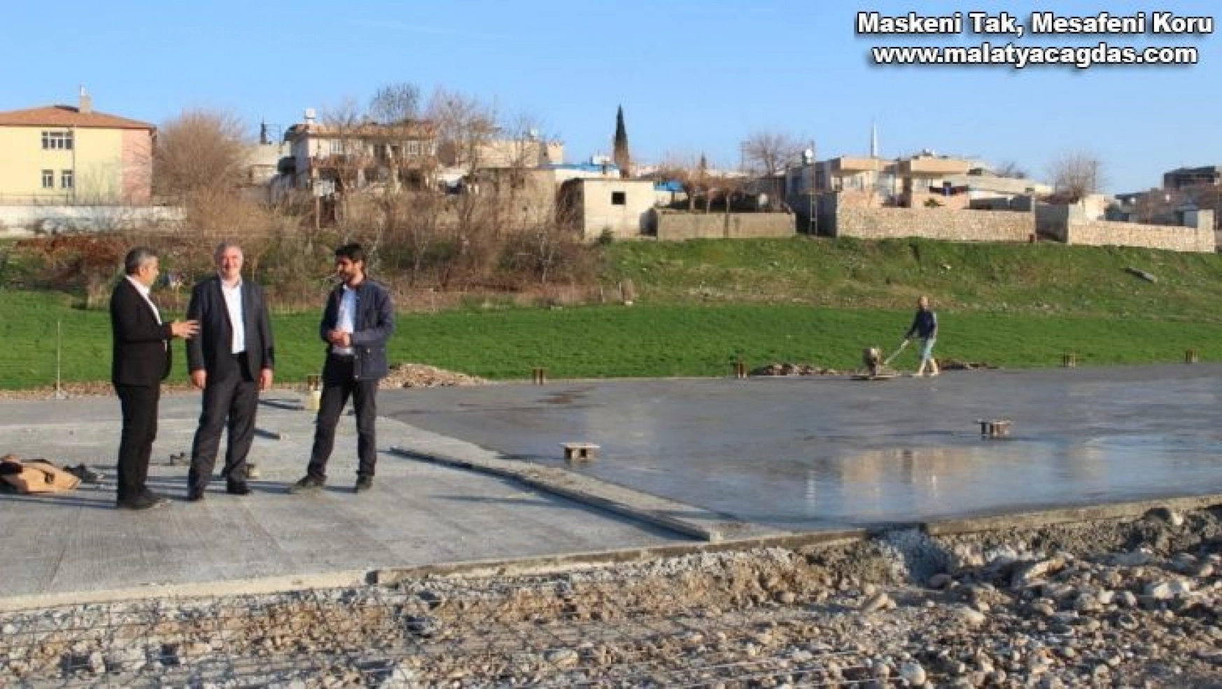 Kahta Kapalı Hayvan Pazarının zemin betonu tamamlandı