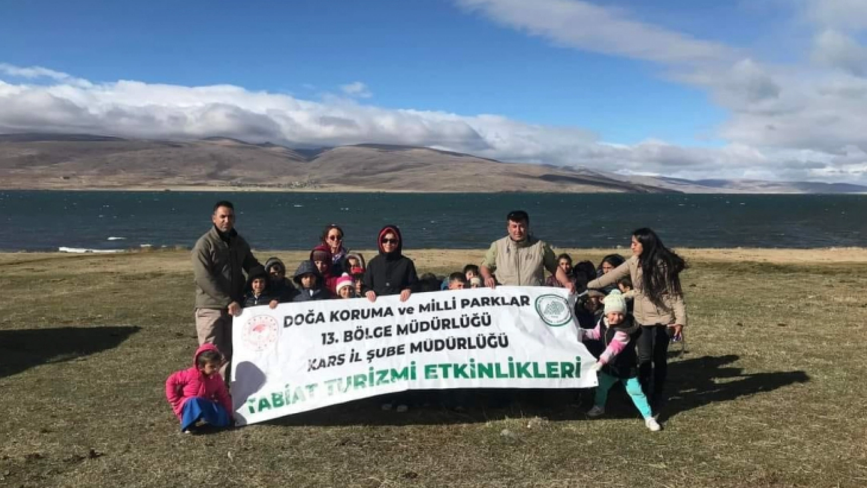 Kars'ta öğrenciler doğa gözlemi yaptı