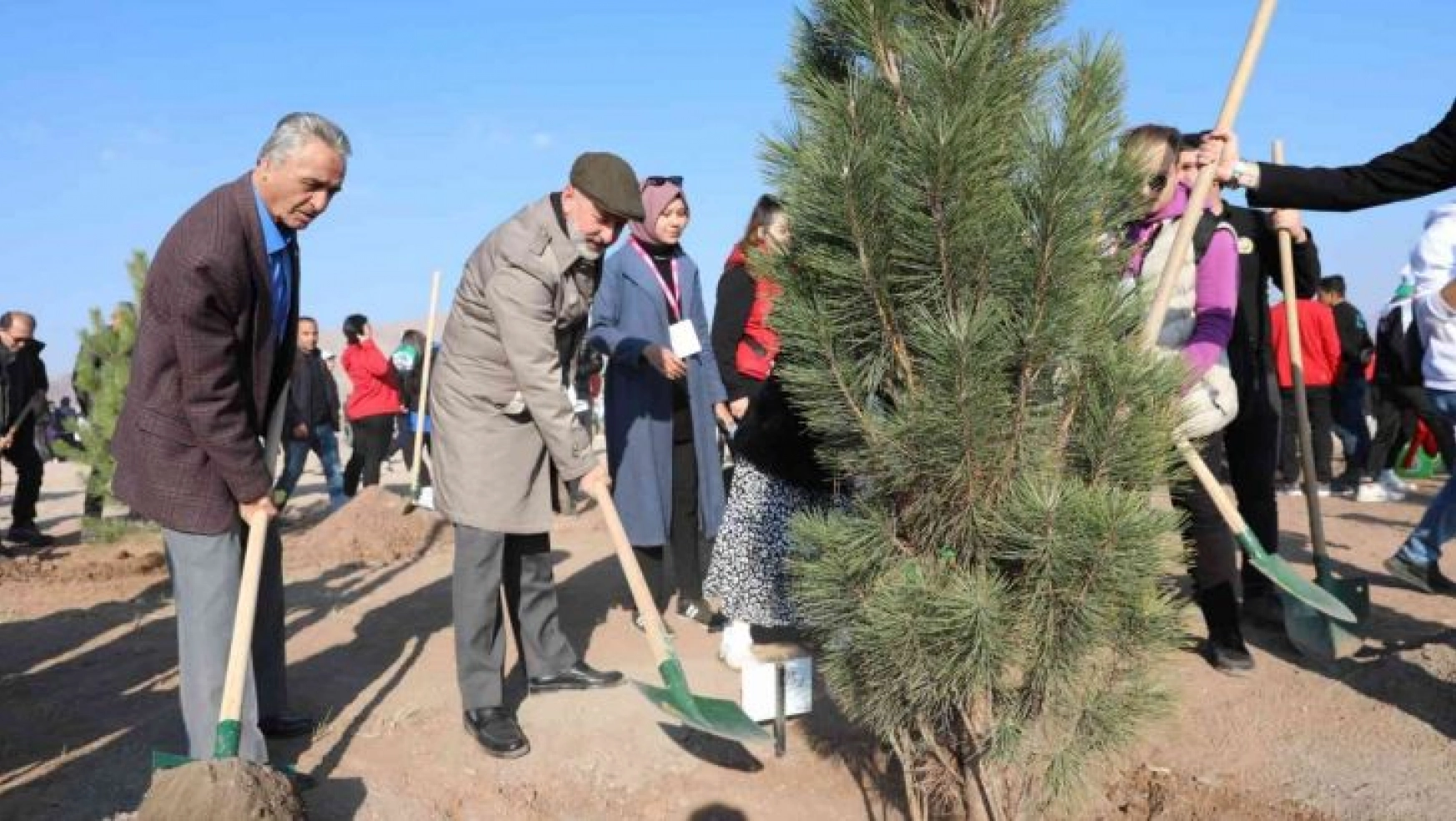 Kayseri'nin Denizi Kuşçu'da, ağaç dikme etkinliği gerçekleştirildi