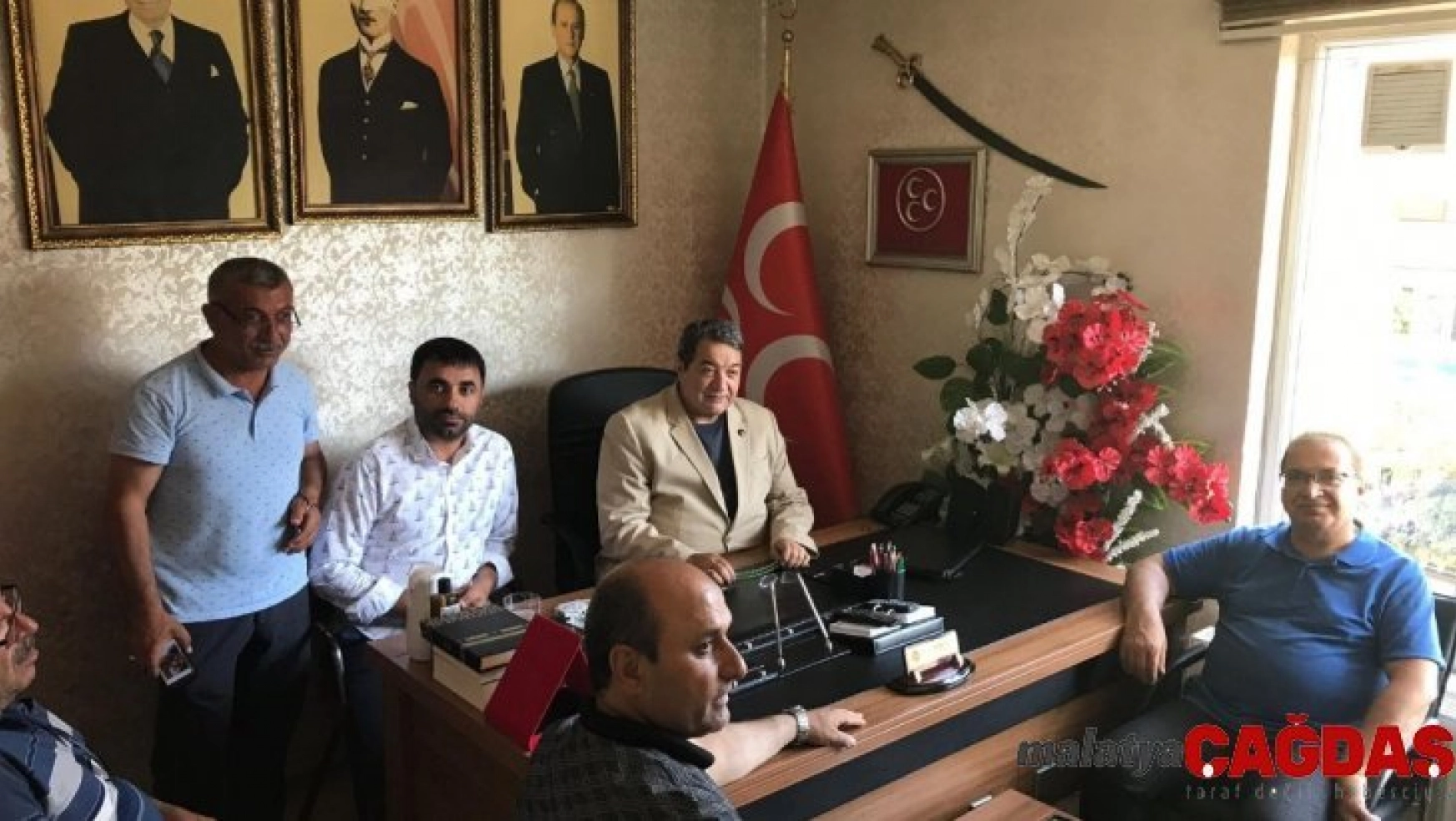 Kazgan'dan MHP'ye taziye ziyareti