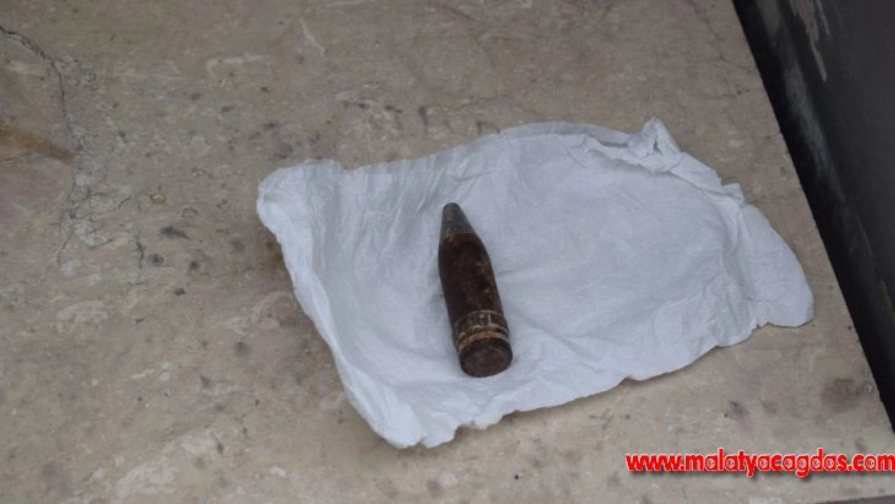 Malatya'da 30 yıl öncesine ait uçaksavar mermisi bulundu