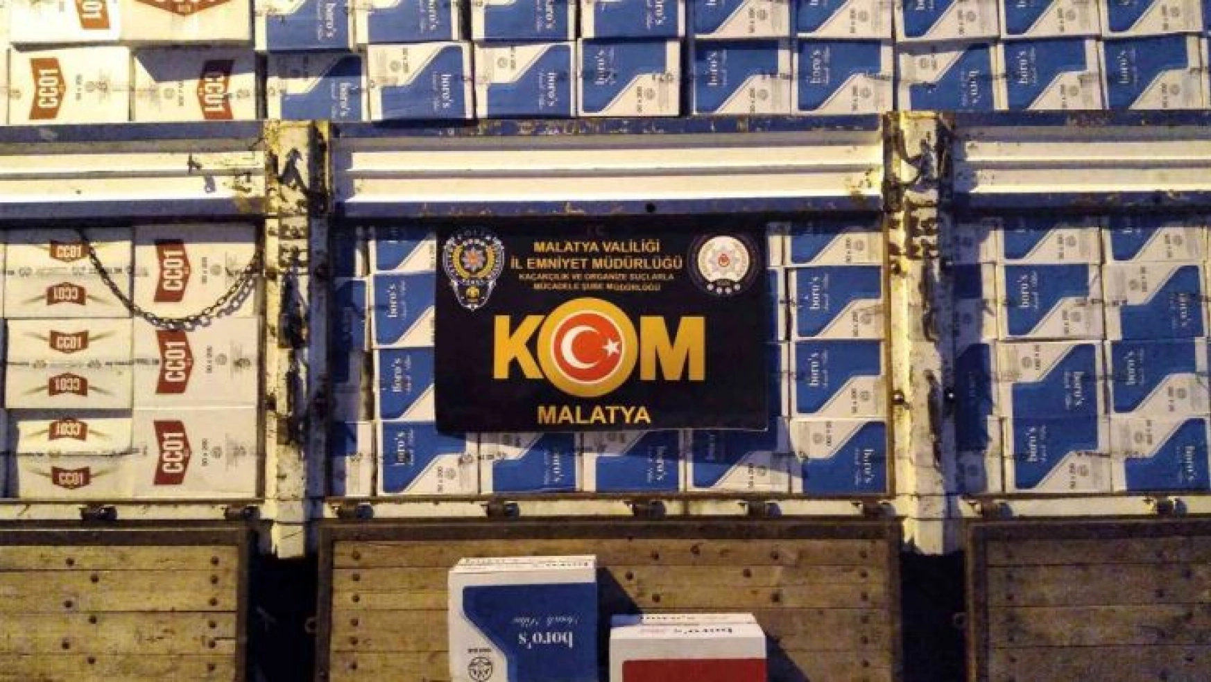 Malatya'da 7,5 milyon kaçak makaron ele geçirildi