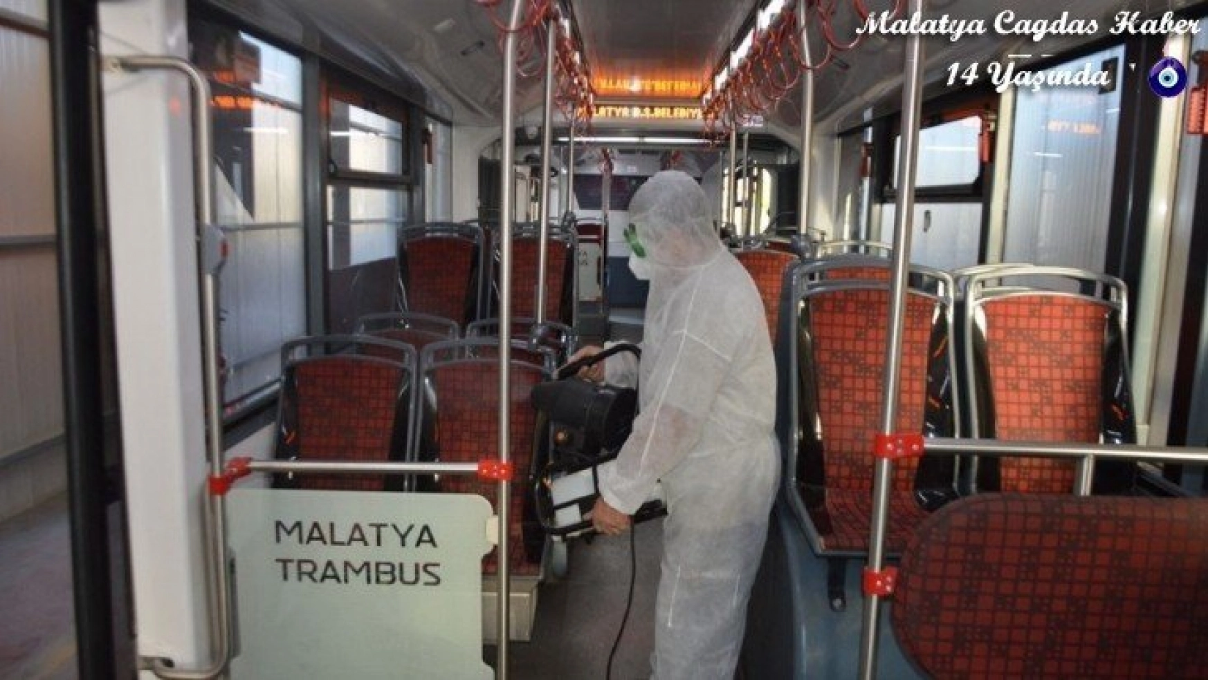 Otobüslerde Covid-19 dezenfektesi arttırıldı