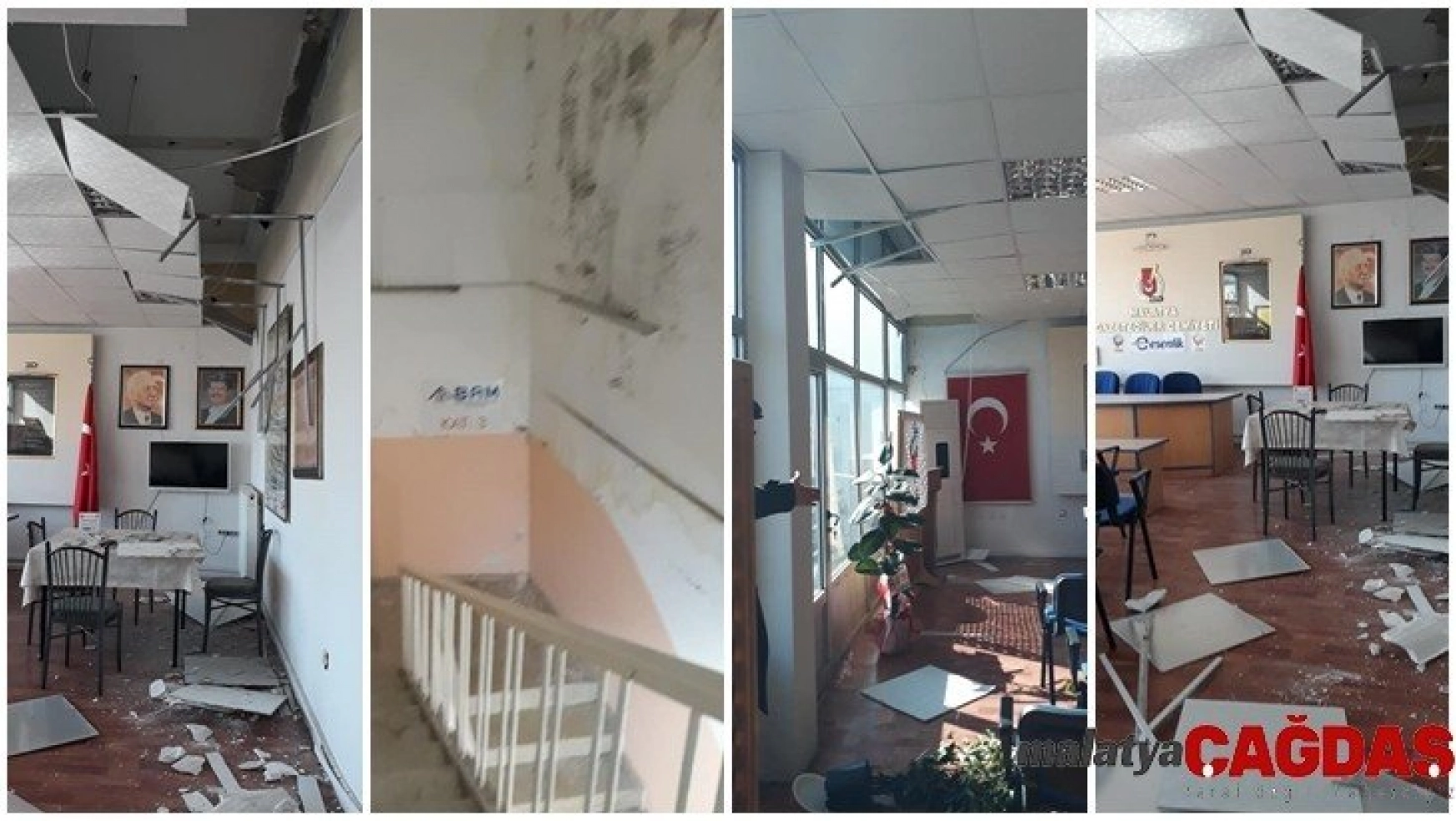 Malatya Gazeteciler Cemiyeti Binası Hasar Gördü