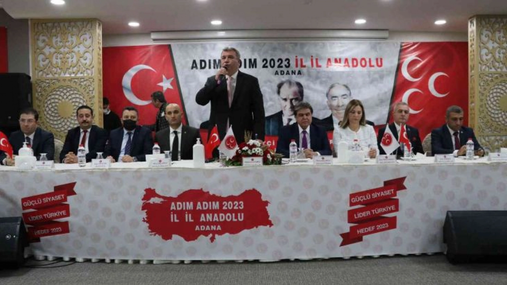 MHP'nin 'Adım Adım 2023, İl İl Anadolu' heyeti Adana'da