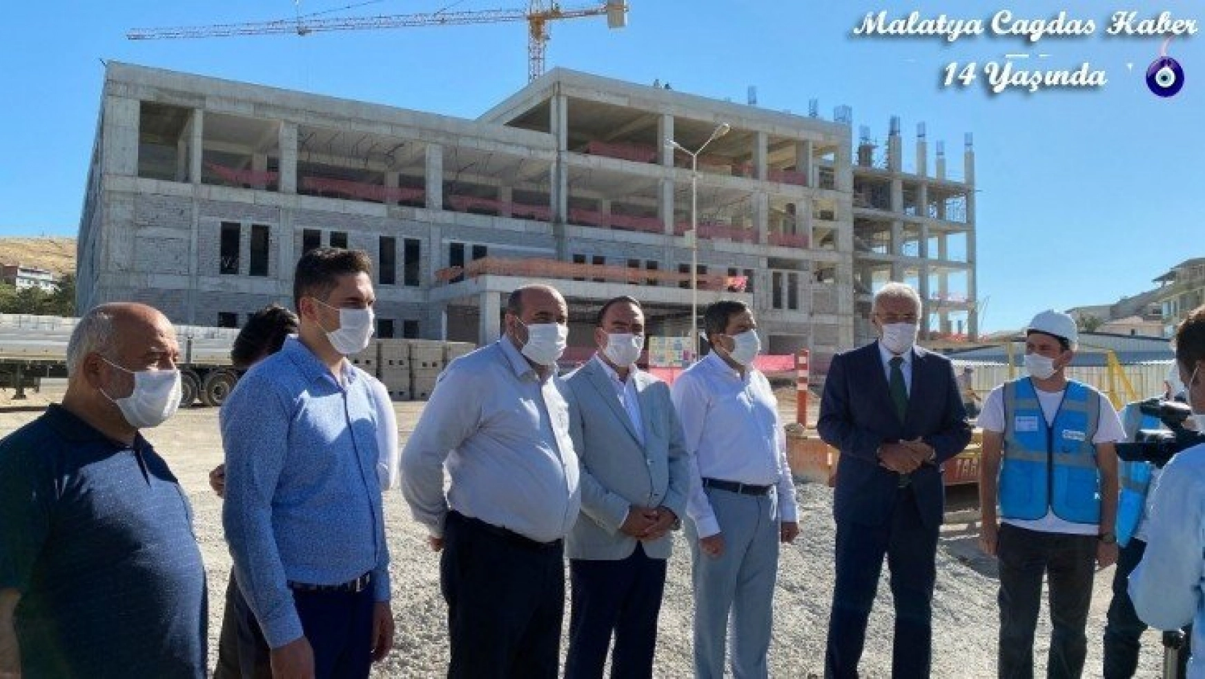 Kahtalı'dan Battalgazi Devlet Hastanesi inşaatında inceleme