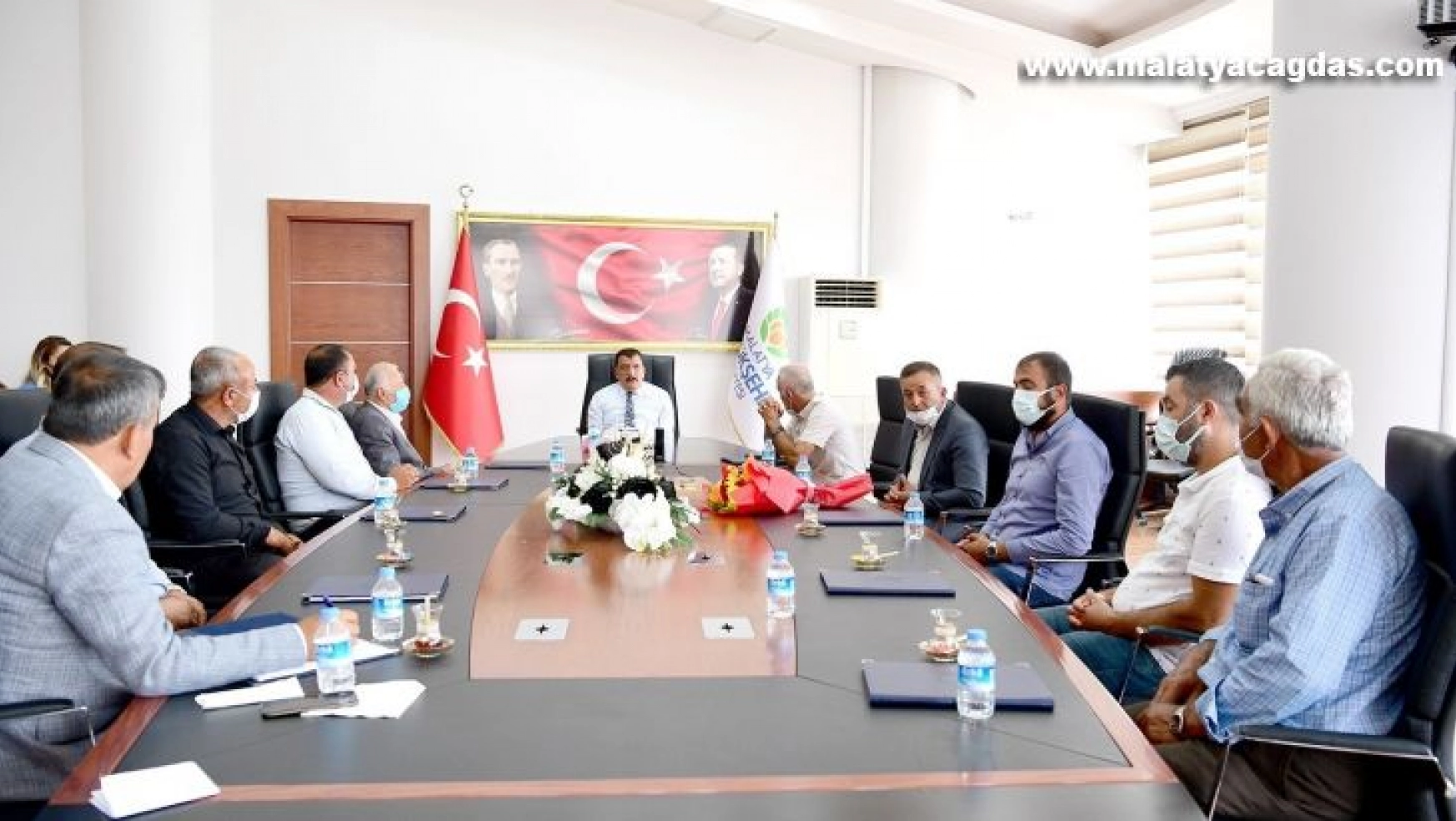 Muhtarlarından Başkan Gürkan'a teşekkür ziyareti