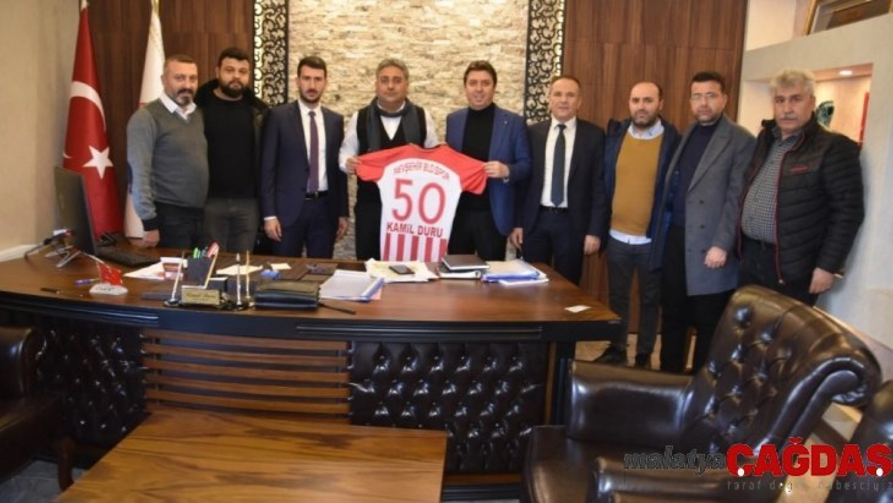 Nevşehir Belediyespor Başkan ve yöneticileri, Genel Sekreter Duru'yu ziyaret etti
