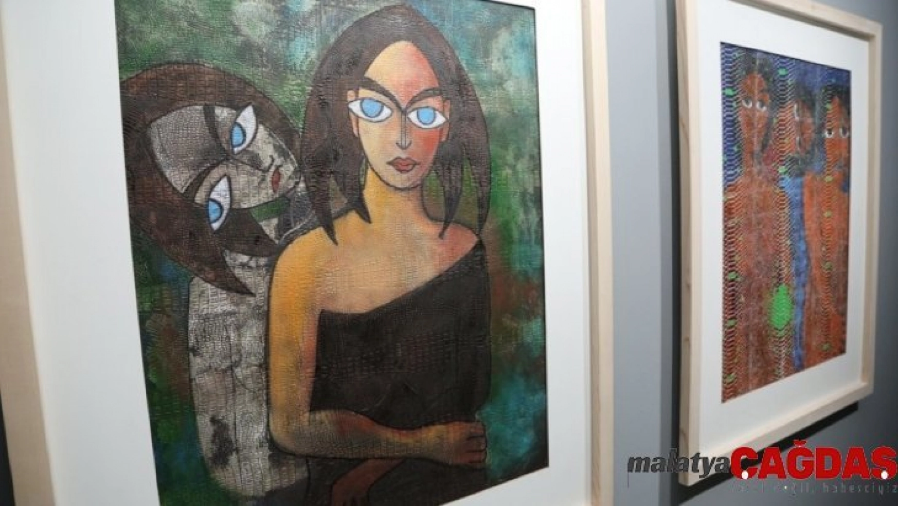 Pakistanlı ressam eserlerini Nilüfer'de sergiledi