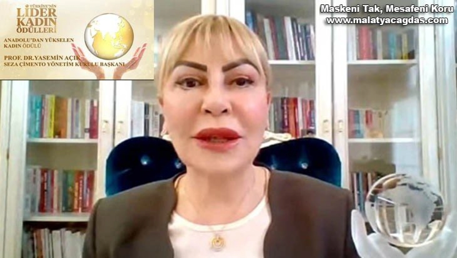 Prof. Dr. Yasemin Açık'a Anadolu'dan Yükselen Kadın Ödülü