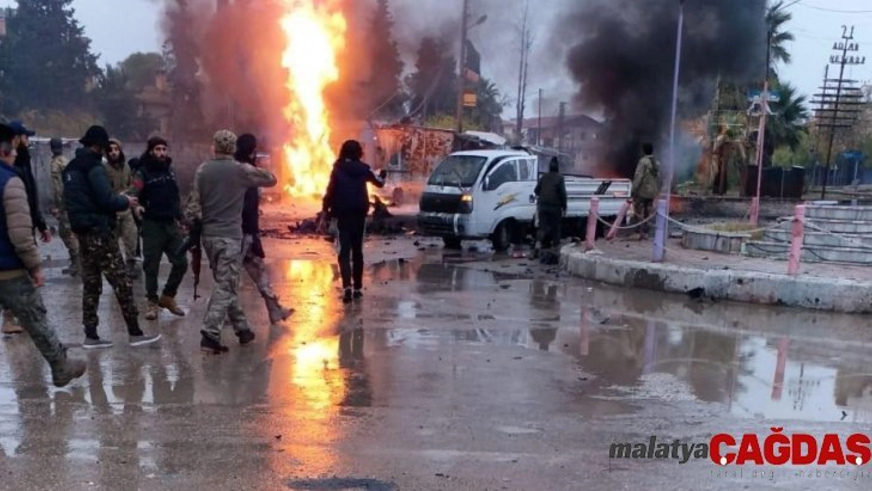 Rasulayn'da 2 bomba yüklü araç patladı: 1 ölü, 6 yaralı