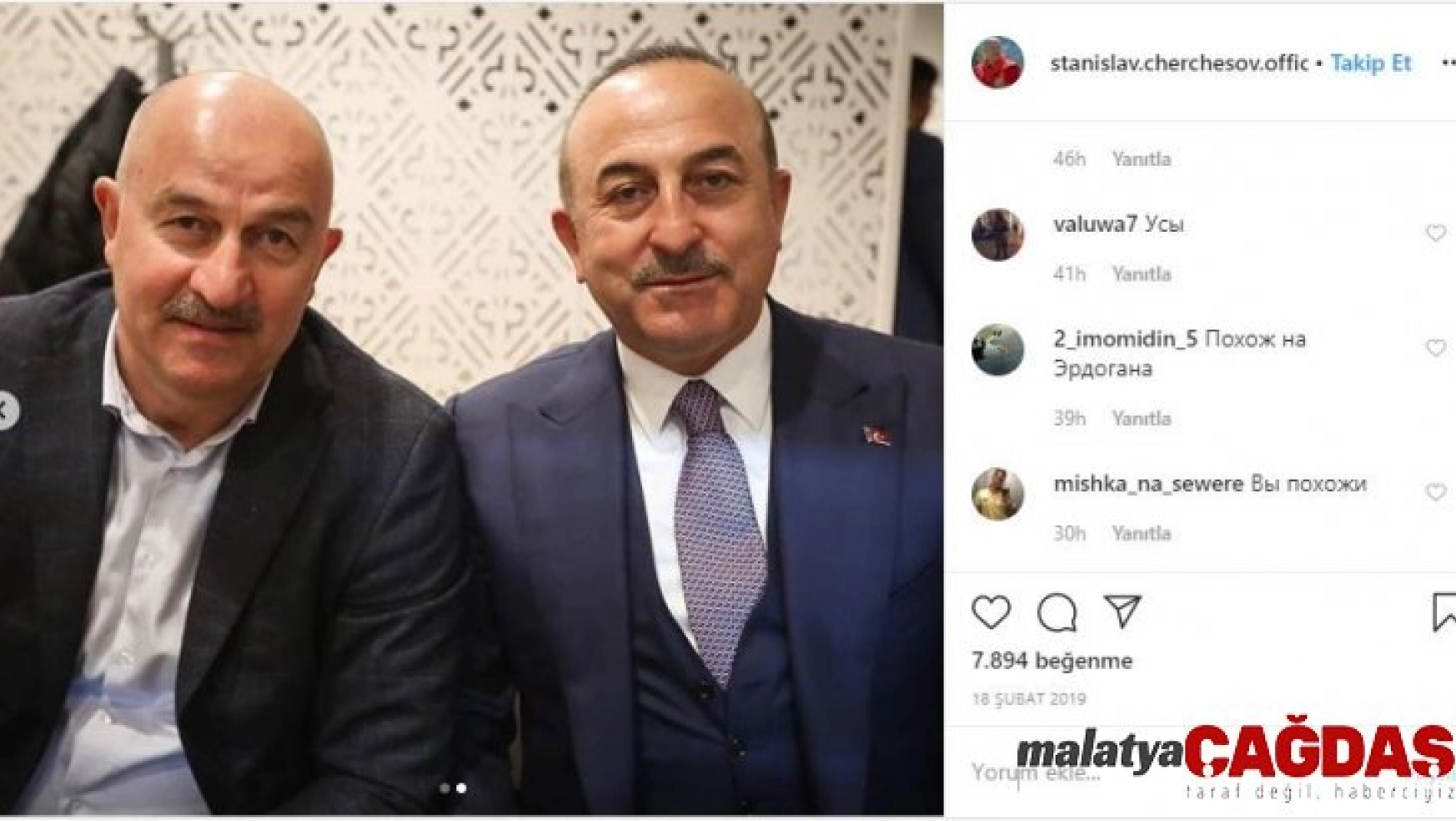 Ruslar, Mevlüt Çavuşoğlu'nu Rusya Milli Teknik Direktörü Çerçesov'a benzetti