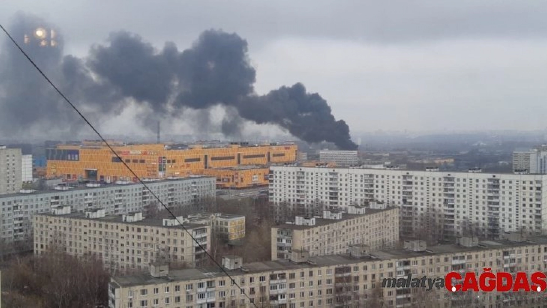 Rusya'da sanayi sitesinde büyük yangın