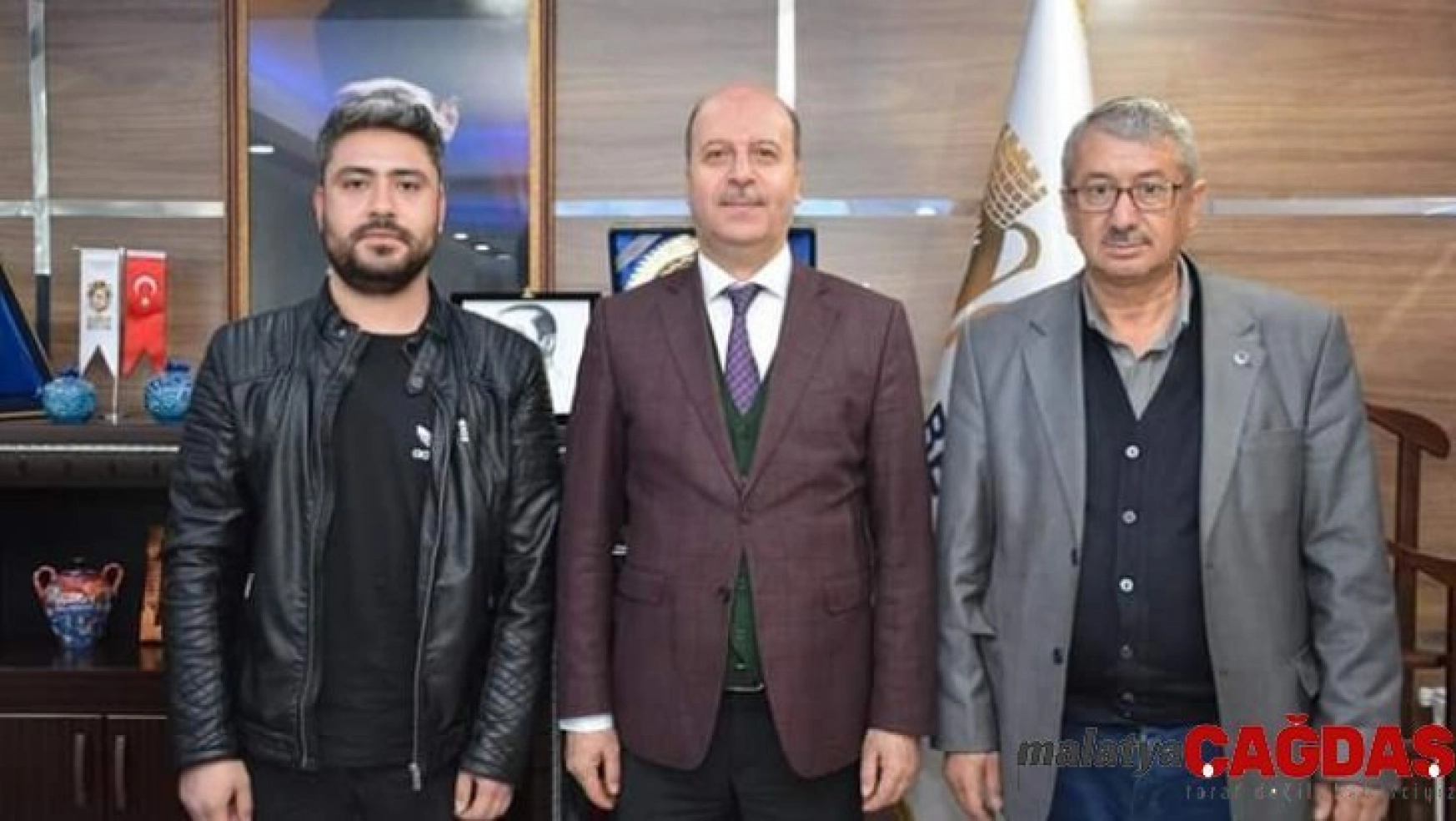 Şehidin babası ve silah arkadaşından Başkan Bozkurt'a ziyaret