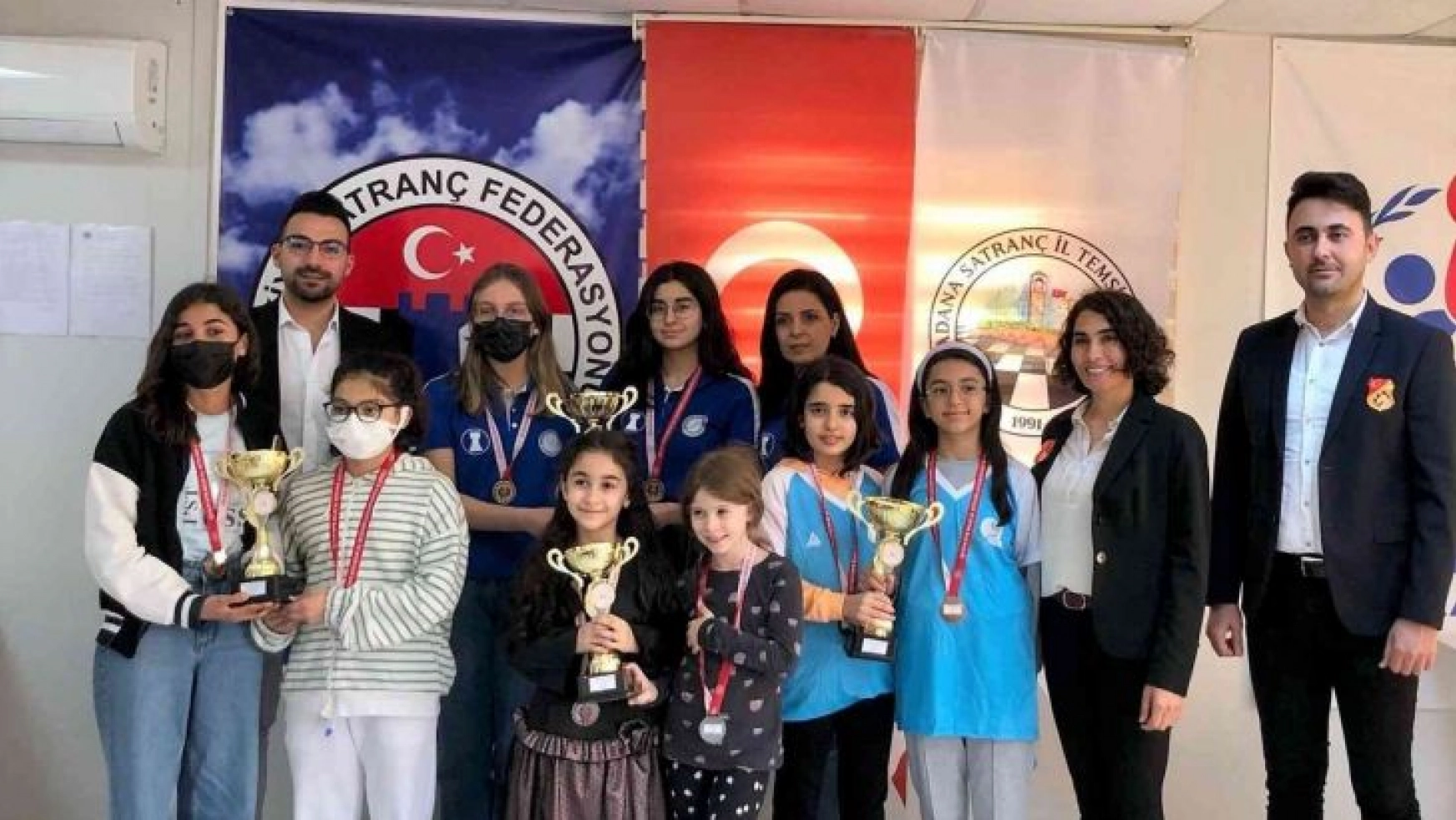 Seyhan Belediyespor Kulübü satrançta Adana birincisi
