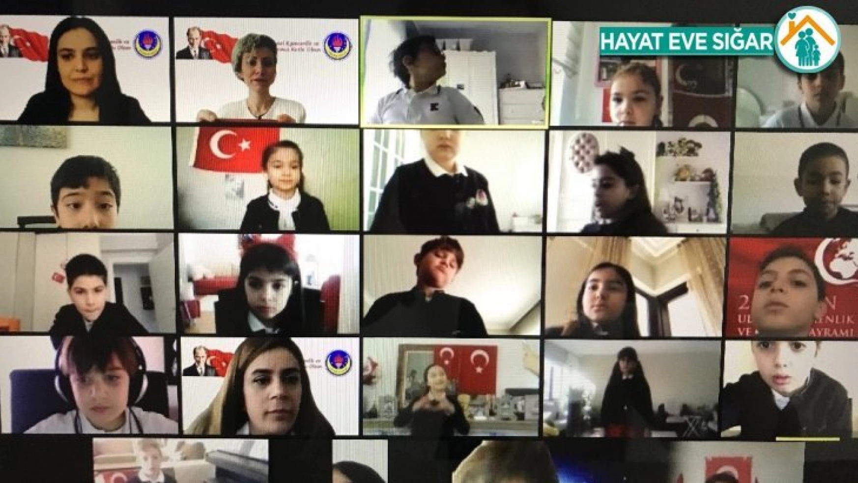 TED Ankara Koleji ulusal egemenliğin 100. yılını ekran başında kutladı