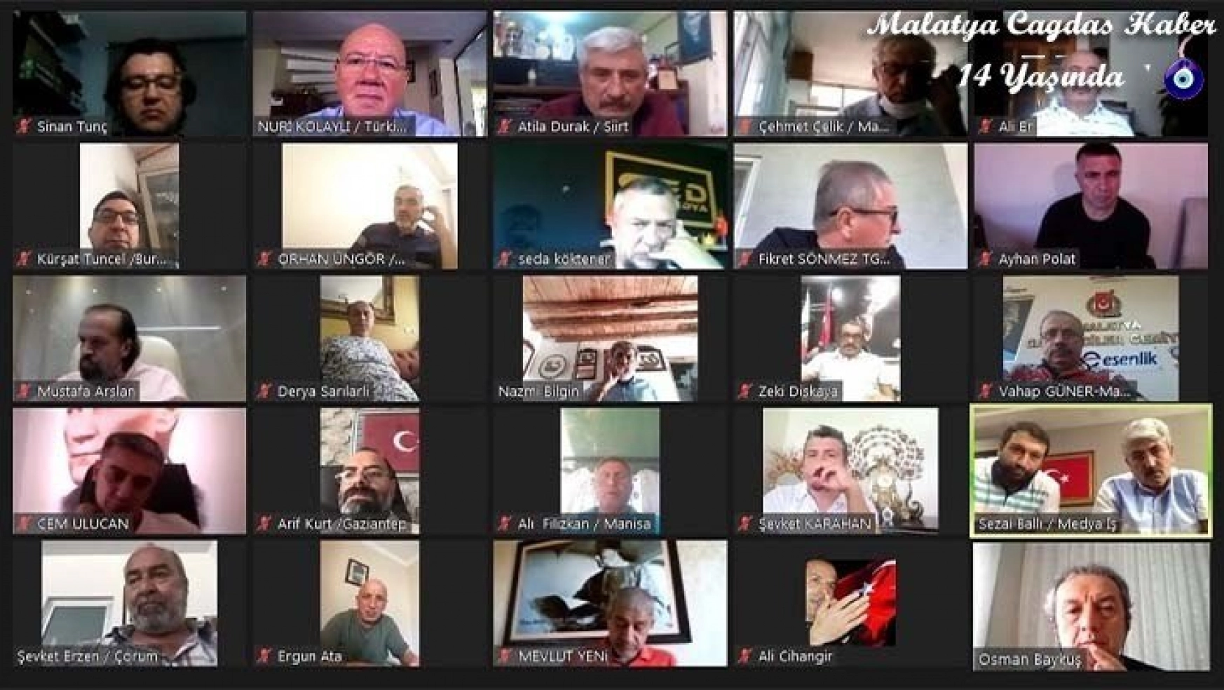 TGK 21. Başkanlar Kurulu Video Konferansta Buluştu