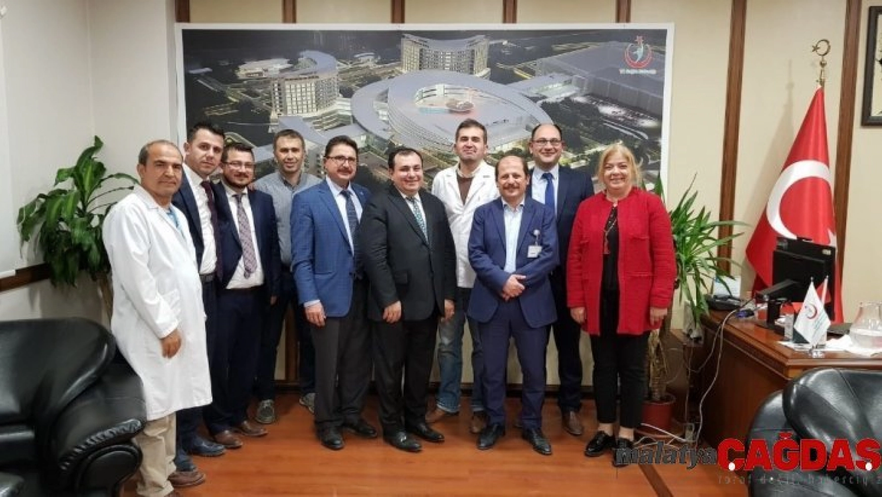 TUK üyeleri Başhekimi Dr. Mahmut Avcı'yı ziyaret etti