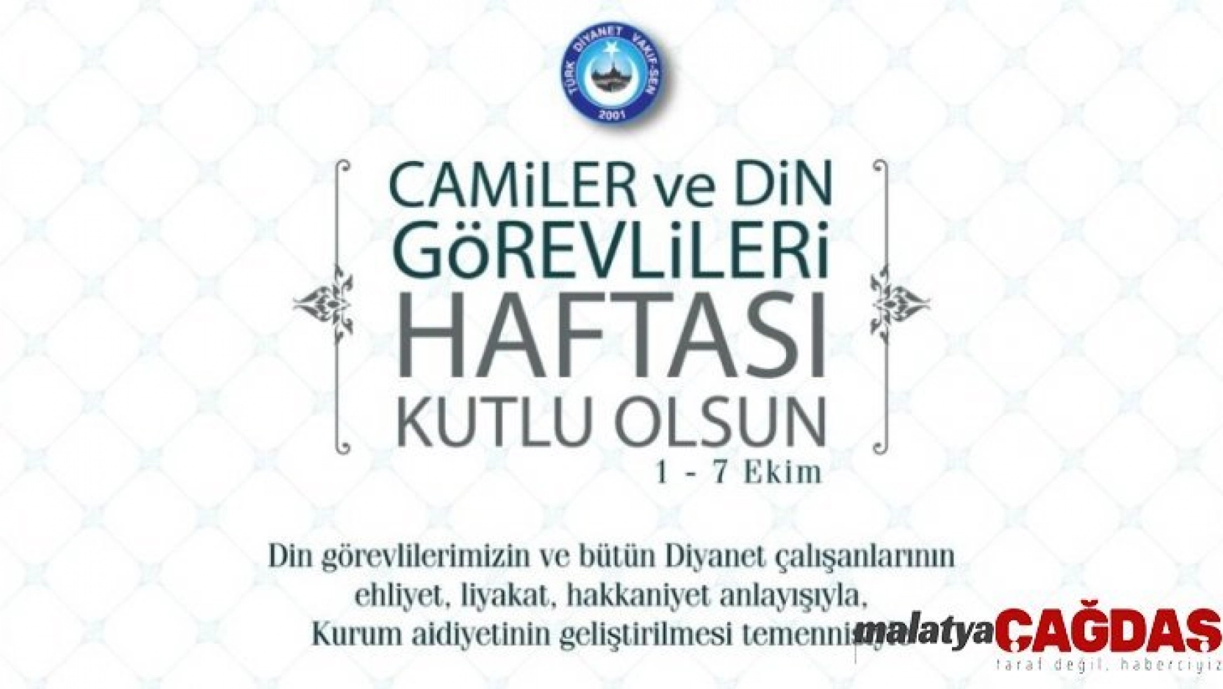 Türk Diyanet Vakıf-Sen'den 'Camiler ve Din Görevlileri Haftası' mesajı