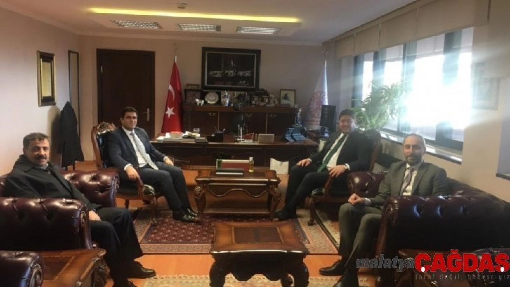 Uçhisar Belediye Başkanı Süslü, Kütüphaneler Genel Müdürü Turşucu'yu ziyaret etti