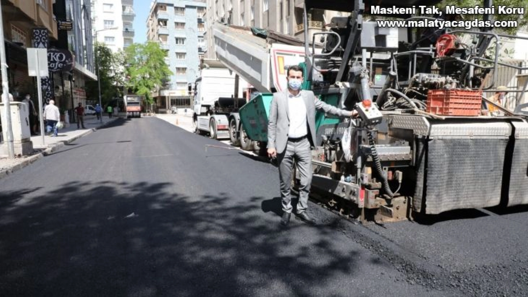 Yenişehir'de 50 bin ton asfaltlama çalışması için start verildi