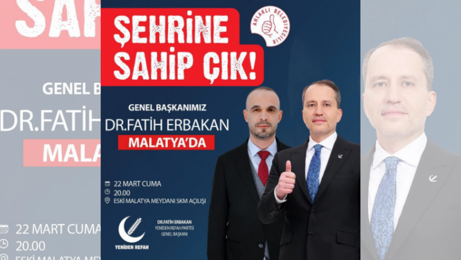 YRP Lideri Dr. Fatih Erbakan Malatya'ya Geliyor