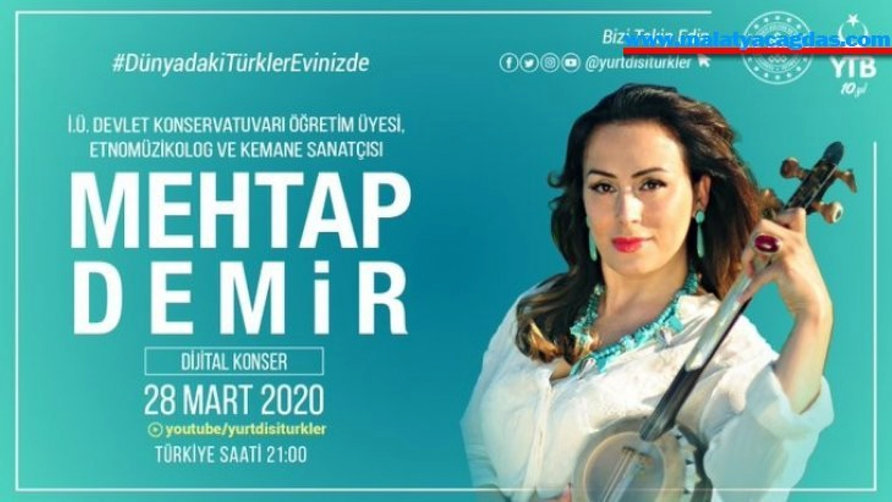 YTB'den 'Dünyadaki Türkler Evinizde' mottosuyla dijital konserler