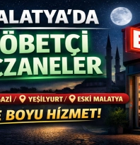 Malatya'da 26 Aralık 2025 Cuma Günü Nöbetçi Eczaneler