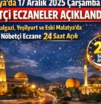 Malatya'da Nöbetçi Eczaneler