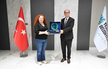 Kısa film yarışması konukları, Başkan Geçit ile bir araya geldi