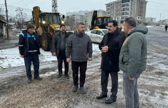 Battalgazi'de Başkan Taşkın ekiplerle birlikte sahada