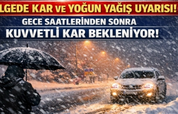 Bölgede Kar Yağışı Uyarısı
