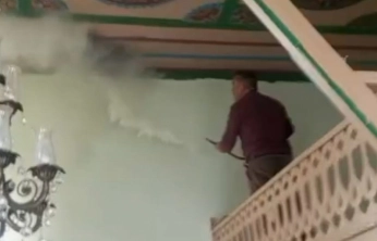 Darende'de camide korkutan yangın