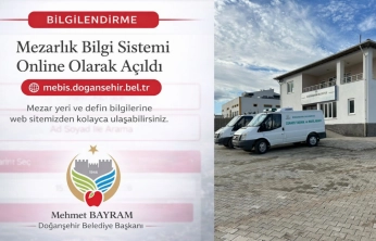 Doğanşehir'de mezarlık bilgi sistemi faaliyete alındı