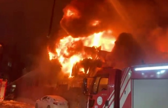 Malatya'da işçilerin kaldığı konteynerde büyük yangın çıktı