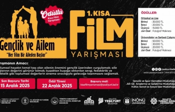 1. Kısa Film Festivali'nde son başvuru 15 Aralık