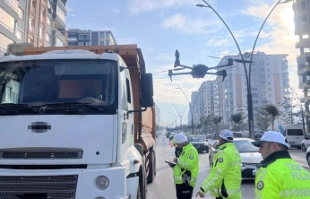 Beton mikserleri ve hafriyat kamyonlarına dron destekli denetim