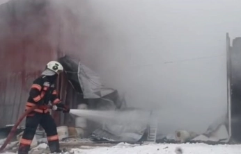 Malatya'da depo yangını