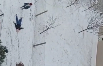 Malatya'da kar tatili çocukları sevindirdi