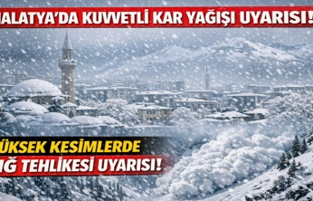 Malatya'da Kuvvetli Kar Yağışı Uyarısı! Yüksek Kesimlerde Çığ Tehlikesi
