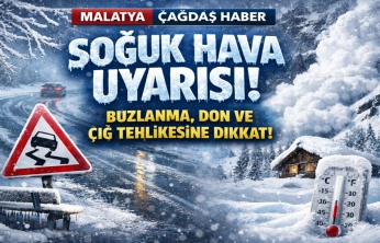 Malatya'da Soğuk Hava Uyarısı: Buzlanma, Don ve Çığ Tehlikesine Dikkat!