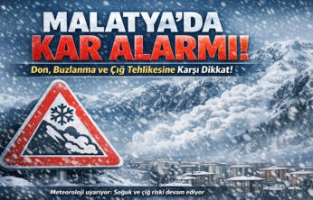 Malatya için kritik uyarı: Yoğun kar, buzlanma ve çığ tehlikesi kapıda