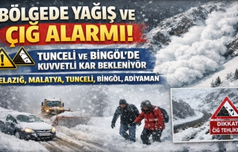 Meteoroloji uyardı: Tunceli ve Bingöl'de yoğun kar ve çığ tehlikesi