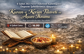 Ülkü Ocakları'ndan Deprem Şehitleri İçin Anma Programı