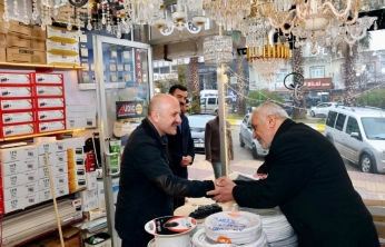 Vali Varol'dan Kahta esnafına moral ziyareti